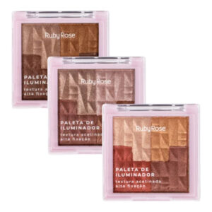 Paleta De Iluminadores 3 En 1 Ruby Rose