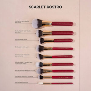 Kit De Brochas Atenea Scarlet x 9pcs