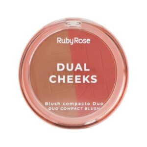 Rubor Compacto Dual Cheeks Ruby Rose T Champagne Peach