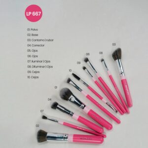 Kit De Brochas Fluffy Montoc x 10 LP667