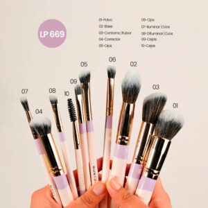 Kit De Brochas Fluffy Montoc x 10 LP669