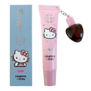 Lip Gloss + Tinta Hello Kitty Miis Cosmetics