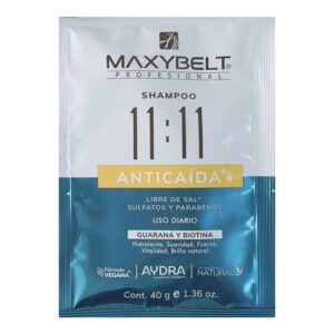 Sobre De Shampoo 11:11 Anticaida Maxybelt x 40gr