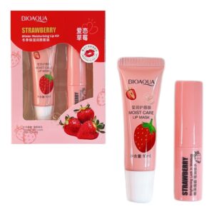 Kit Lip Mask y Lip Balm Bioaqua Fresa
