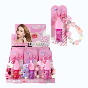 Lip Gloss Con Llavero Muñequito AY034