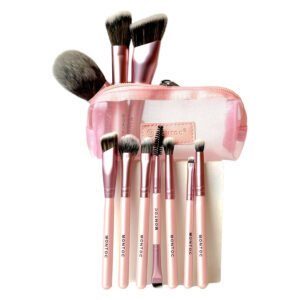 Kit De Brochas Viajero Montoc Luna Pink