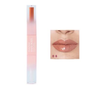 Labial Duo Kiss Linea Rosa Ruby Rose Tono 06