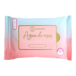 Toalla Desmaquillante Agua De Rosas X 10 Miis Cosmetics