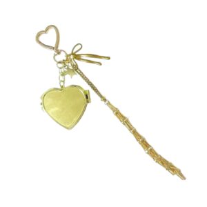Accesorios Porta Labial Corazon Dorado