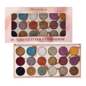 Paleta De Glitter Prensado x 18 Tonos Moccallure 3829