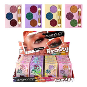 Paleta De Glitter X 3 Tonos Sevencool 6666