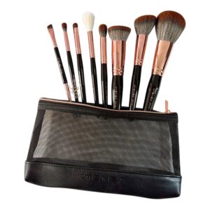 Kit De Brochas Atenea Glam Rose x 8pcs