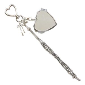 Accesorio Porta Labial Corazon Plateado