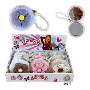 Espejo Bolso Flor Con Llavero 26577